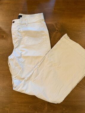 Banana Republic Wide Leg Pants in Cream